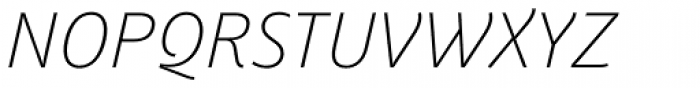 Weitalic Thin Italic Font UPPERCASE