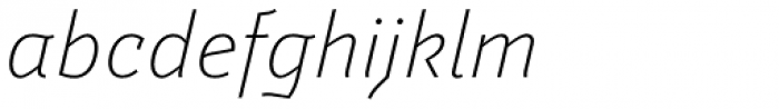 Weitalic Thin Italic Font LOWERCASE