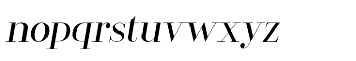 Welland Italic Font LOWERCASE