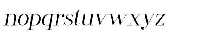 Welland Light Italic Font LOWERCASE