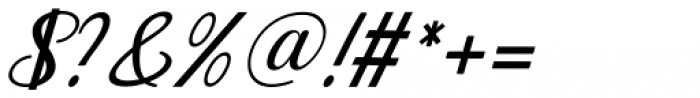 Welliana Italic Font OTHER CHARS