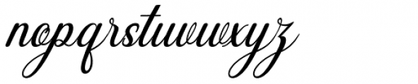 Welliana Italic Font LOWERCASE