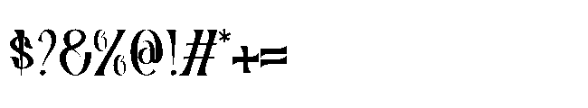 Welmap Font OTHER CHARS