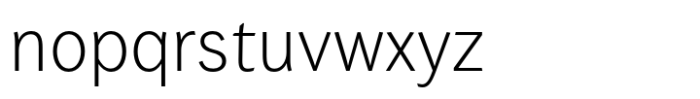 Wendelin Pro Extra Light Font LOWERCASE