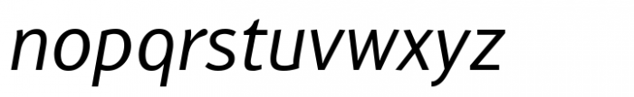 Wendelin Pro Variable Italic Font LOWERCASE