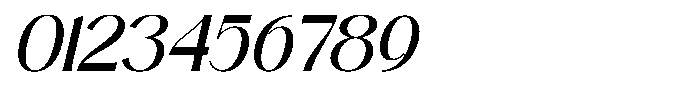 Wendia Italic Font OTHER CHARS