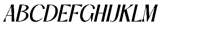 Wendia Italic Font UPPERCASE