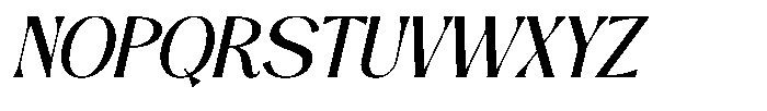 Wendia Italic Font UPPERCASE