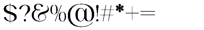 Wendia Regular Font OTHER CHARS