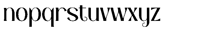 Wendia Regular Font LOWERCASE