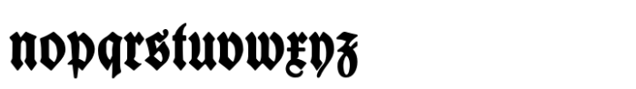 Werbedeutsch Font LOWERCASE