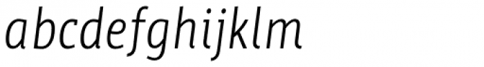 Werk Condensed Italic Font LOWERCASE