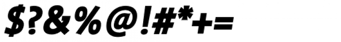 WerkSerif Black Italic Font OTHER CHARS