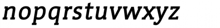 WerkSerif Bold Italic Font LOWERCASE