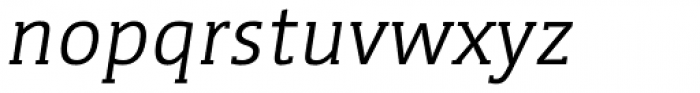 WerkSerif Italic Font LOWERCASE