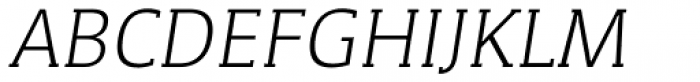 WerkSerif Light Italic Font UPPERCASE