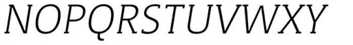WerkSerif Light Italic Font UPPERCASE