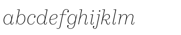 Werkdruck Extralight Italic FONT