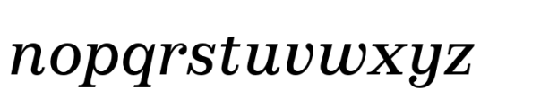 Werkdruck Medium Italic Font LOWERCASE
