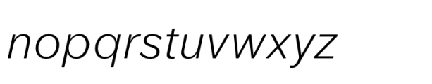Werksatz Book Italic Font LOWERCASE