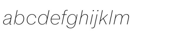 Werksatz Extralight Italic FONT