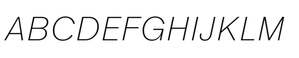 Werksatz Light Italic Font UPPERCASE