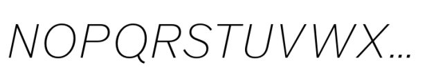 Werksatz Light Italic Font UPPERCASE