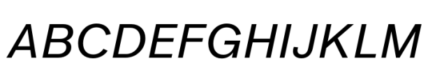 Werksatz Medium Italic Font UPPERCASE