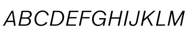 Werksatz Regular Italic Font UPPERCASE