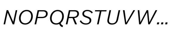 Werksatz Regular Italic Font UPPERCASE