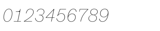 Werksatz Thin Italic Font OTHER CHARS