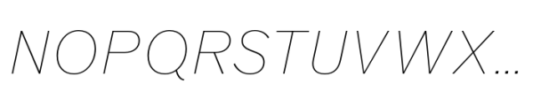 Werksatz Thin Italic Font UPPERCASE