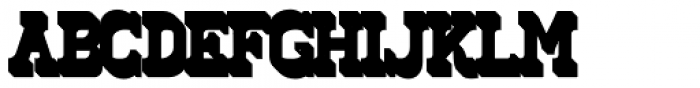 West Hood Extrude Font LOWERCASE
