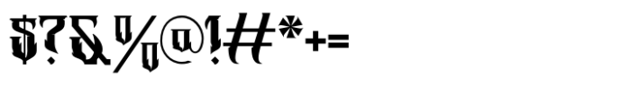 Westa Gothic Font OTHER CHARS