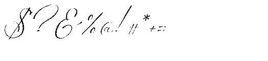 Westain Callis Italic Font OTHER CHARS