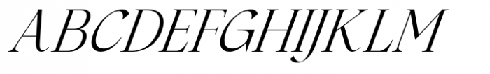 Westbourne Serif Italic Font UPPERCASE