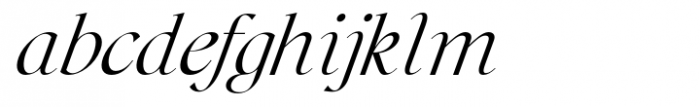 Westbourne Serif Italic Font LOWERCASE