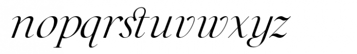 Westbourne Serif Italic Font LOWERCASE