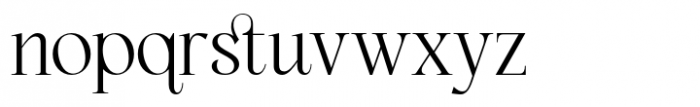 Westbourne Serif Regular Font LOWERCASE