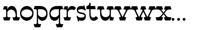 Western Bowner Font LOWERCASE