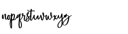 Western Brushes Script Font LOWERCASE