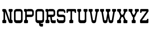 Western Carlo Regular Font LOWERCASE