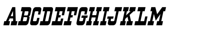 Western Territory JNL Oblique Font UPPERCASE