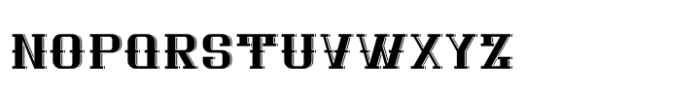 Western Whiskey Shadow Font LOWERCASE
