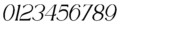 Westina Italic Font OTHER CHARS
