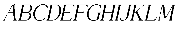 Westina Italic Font UPPERCASE