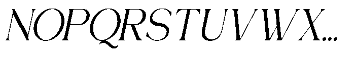 Westina Italic Font UPPERCASE