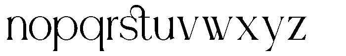 Westina Regular Font LOWERCASE