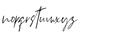 Westony Slant Font LOWERCASE
