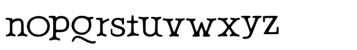 Westoria Font LOWERCASE